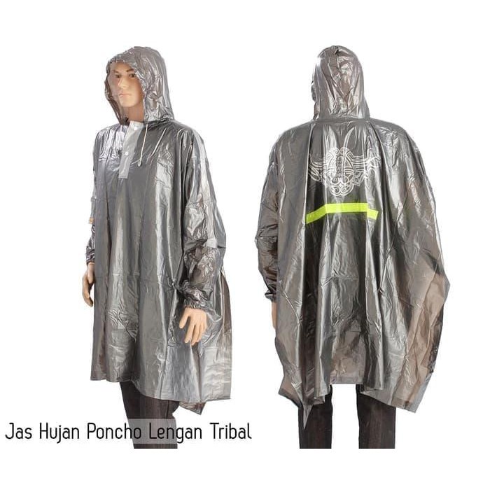Ibex ponco lengan tribal /jas hujan ponco batman lengan tribal ibex - jas hujan ponco
