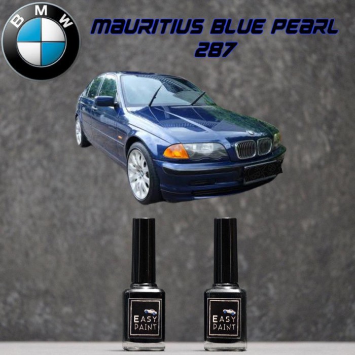 Ratn Cat Oles Mauritius Blue Pearl 287 BMW Old Version Biru Metalik