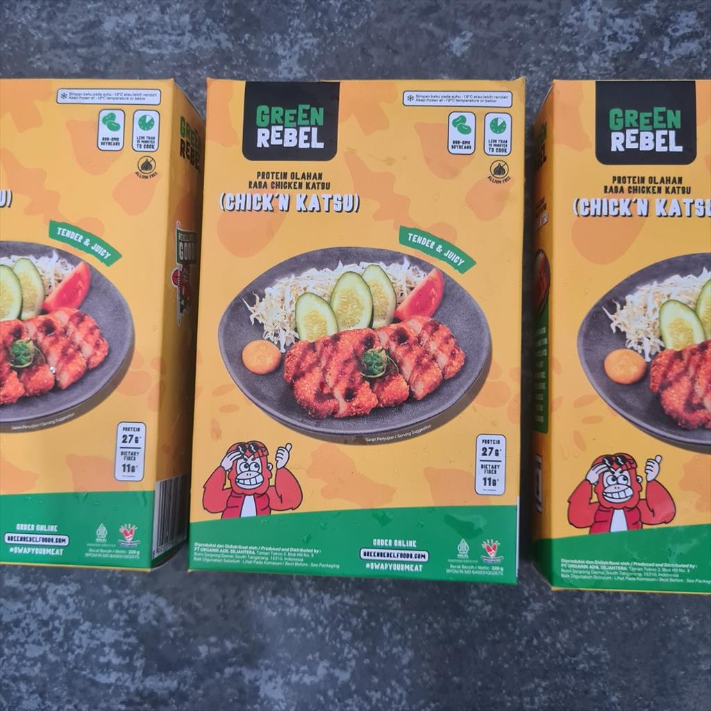 

Green Rebel Chicken Katsu 220g ( Daging Vegetarian Nabati )