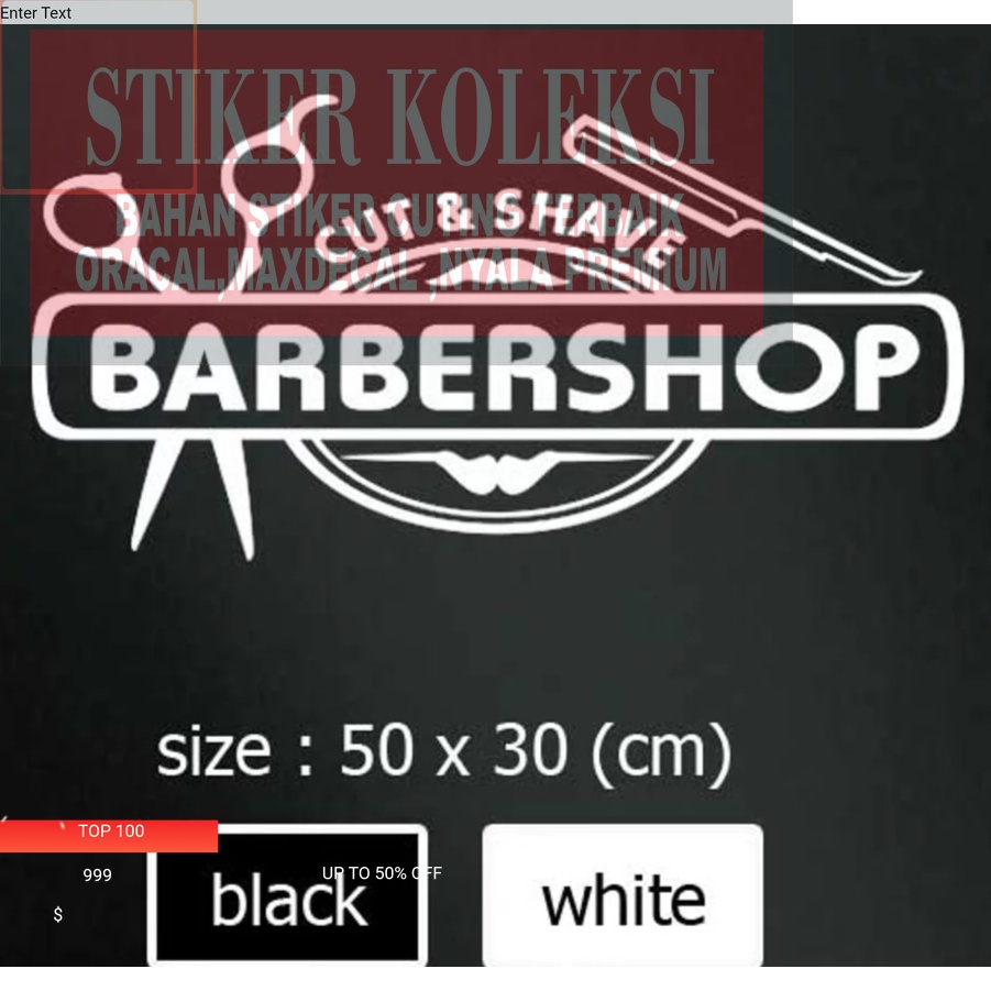 

TERMURAH CUTING STIKER BARBERSHOP SIMPEL DESIGN MODEL BAQ Terbaik