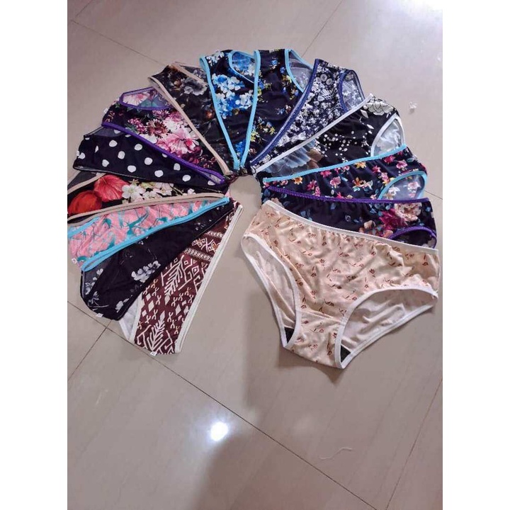 6 pcs  CD wanita  motif motif cantik remaja ukuran S M L XL. XXL 3XL 4XL 5XL