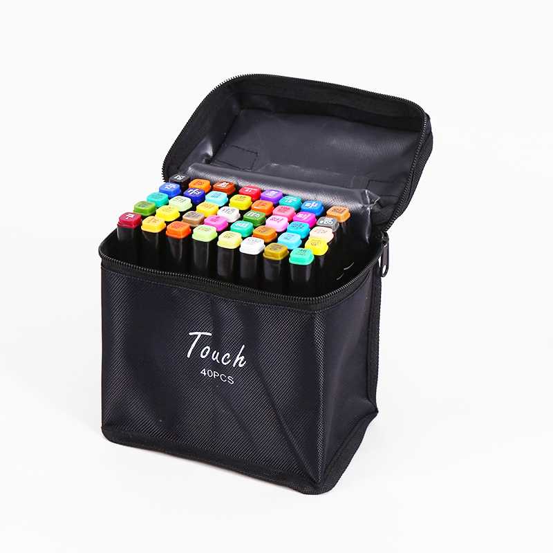 

Primal Touch Spidol Dual Side Fine Art Brush Art Marker Set 40 Warna - CY-006