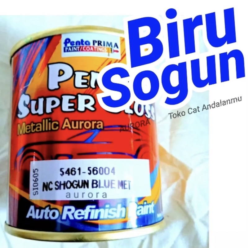 Cat Penta Super Gloss NC Shogun Blue Met 200ml Biru Metalik Motor Suzuki Sogun / Metallic Metalic Mo