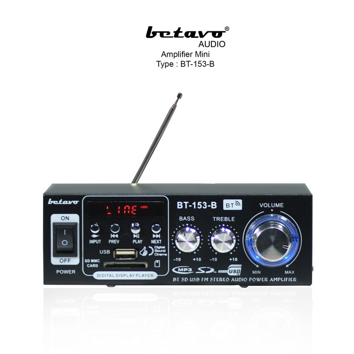 Mini Amplifier Betavo BT-153b Bluetooth