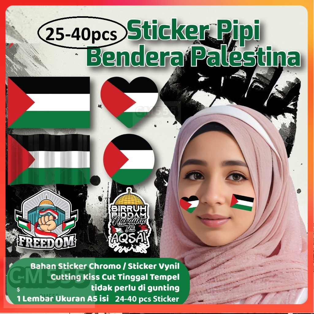 

Stiker Pipi Palestina 24-40pcs