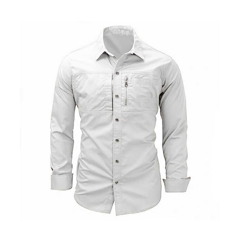 Kemeja Pria Seragam Kemeja Casual Sporhem Pria Polos Casual Formal PDL Pria Taktikal Sporhem Lengan 