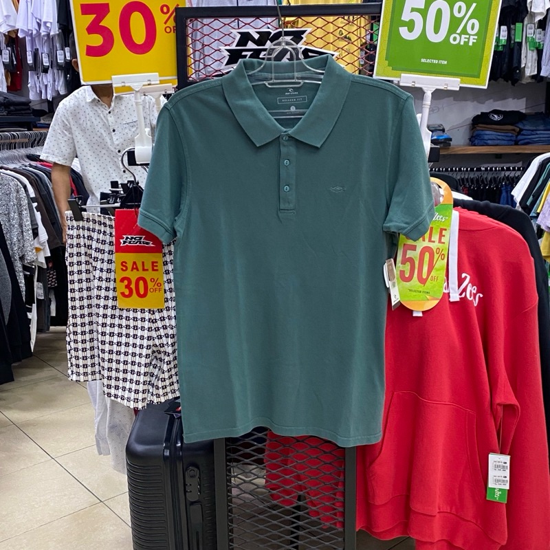 Kaos Polo Ripcurl Faded Polo Muted Green Original