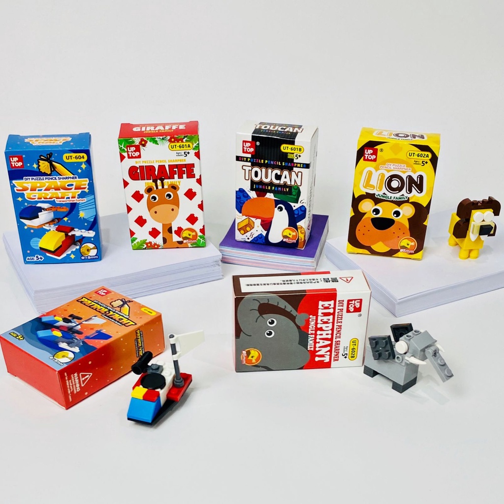 

Bu Guru Ria - DIY Rautan Pensil Mainan Bongkar Pasang/Serutan Pensil Lucu/Edukasi Lego