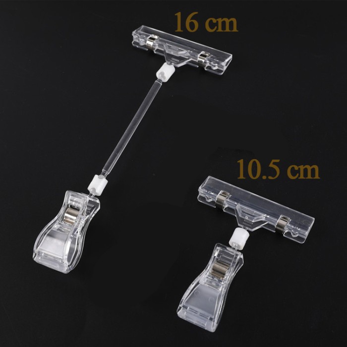 

jepitan Penjepit Label Papan Tag Transparan 11cm dan 16cm