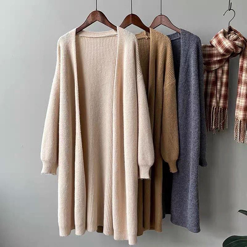 KARDIGAN RAJUT PANJANG WANITA  OVERSIZE CARDIGAN WANITA OUTER WANITA  PANJANG RAJUT
