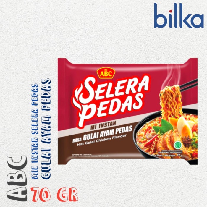 

ABC Mie Selera Pedas Gulai Ayam Pedas 70gr