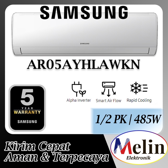AC SAMSUNG 1/2 PK AR05AYHLAWKN ALPHA INVERTER 0.5 PK  (UNIT ONLY)