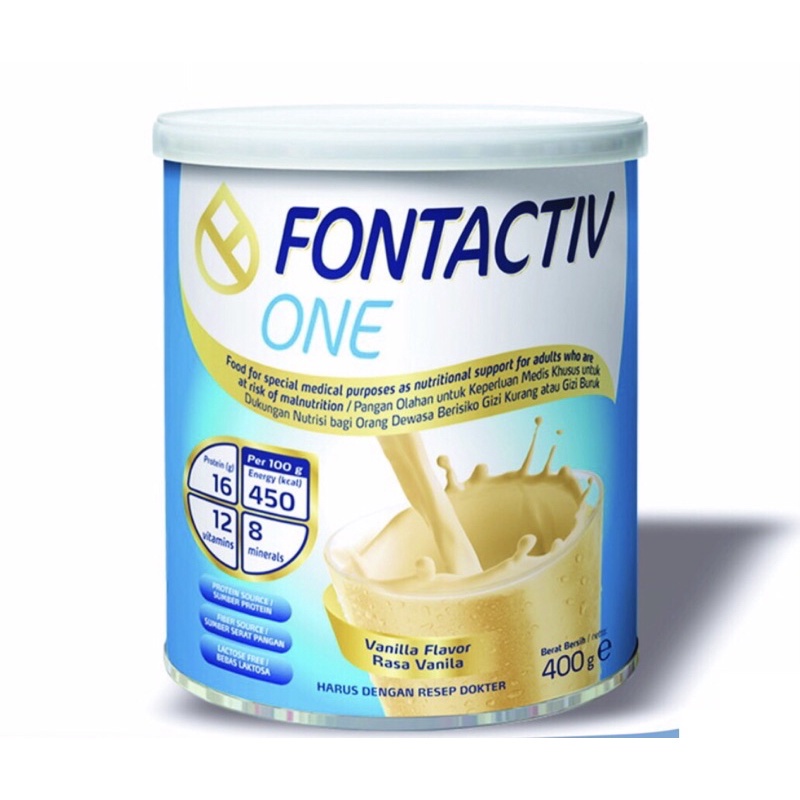 

FONTACTIV ONE 400 g - Kebutuhan Gizi Dewasa - Susu Nutrisi Dewasa - Penambah Berat Badan dan Pembentukan Masa Otot