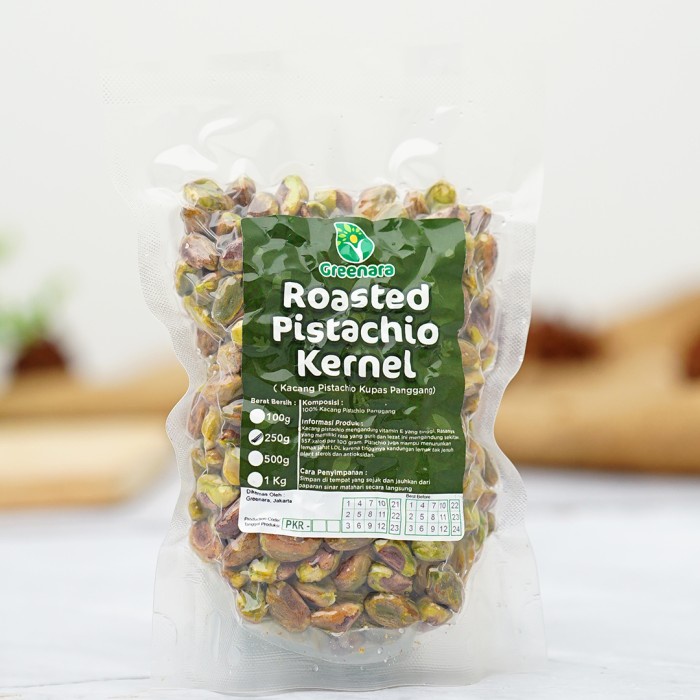 

Kacang Pistachio Kupas Panggang 250gr / Roasted Pistachio Kernel