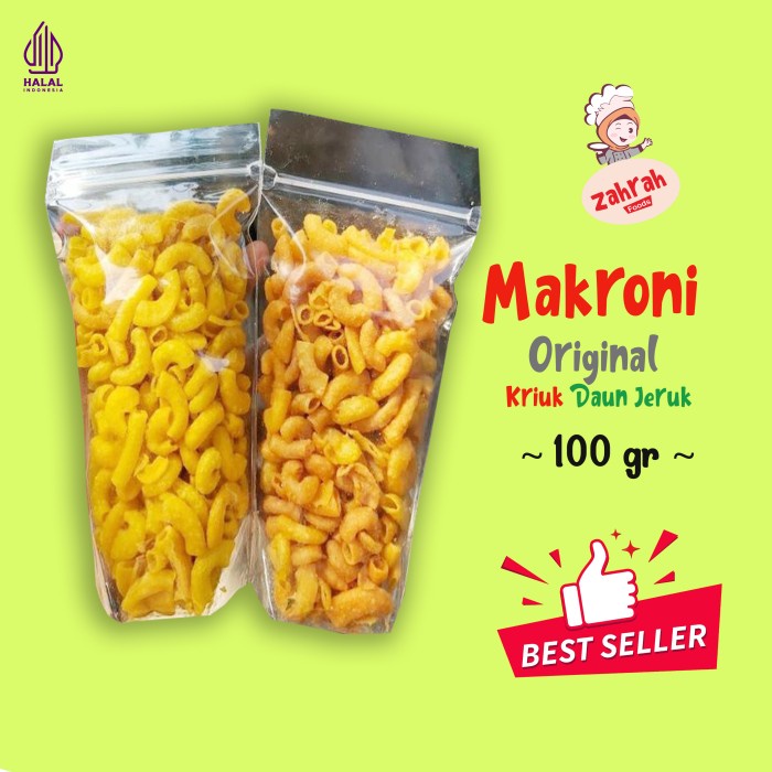 

Makroni Original 100 gr - Gurih Kriuk / Camilan Instant