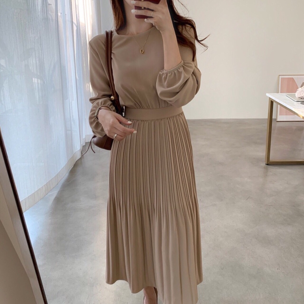 RKPERWIRA - ZNF PAKAIAN WANITA WINA / ONE SET DRESS PLEATS GIUSTINA / OOTD Kekinian Remaja ABG Modis