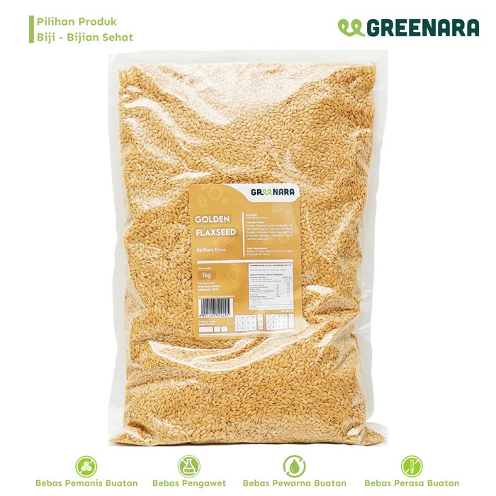

[PREMIUM] Biji Rami Emas 1 Kg / Golden Flaxseed KUALITAS TERBAIK