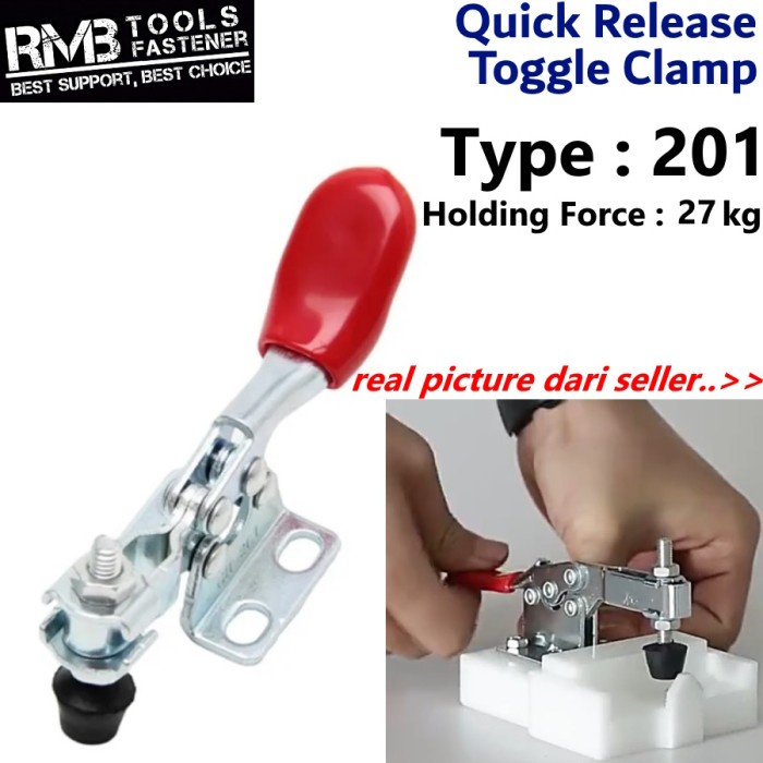 Toggle Clamp Model GH-201 Klem Penjepit Kayu Togel Quick Release Hold