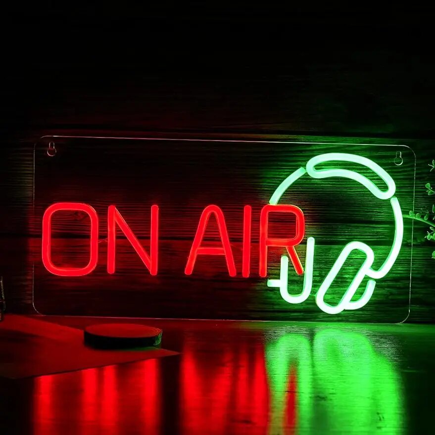 ON AIR Neon Sign LED ON AIR Light Sign - Powered Decoration Sign Bedroom Bar Club Man Cave Store Stu