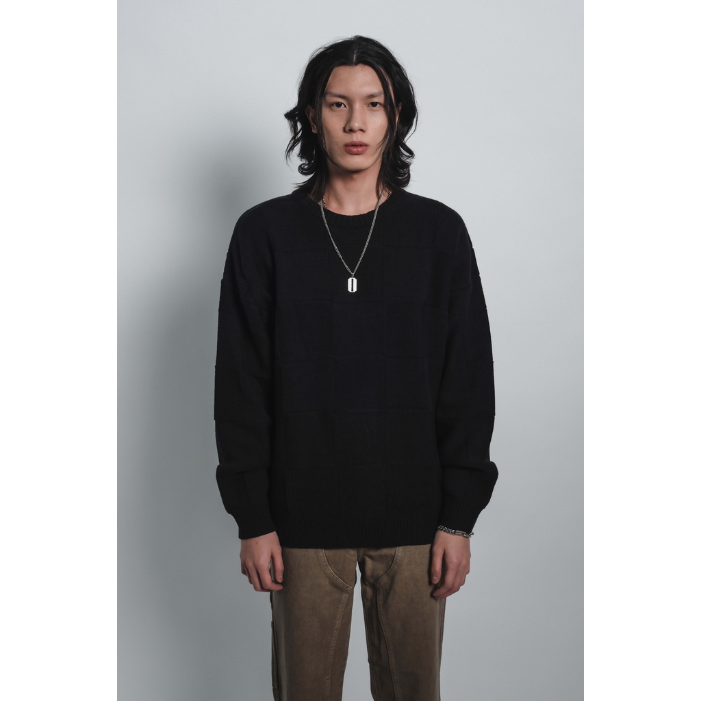 Will K London Persona Shuji Knit Sweater - Black