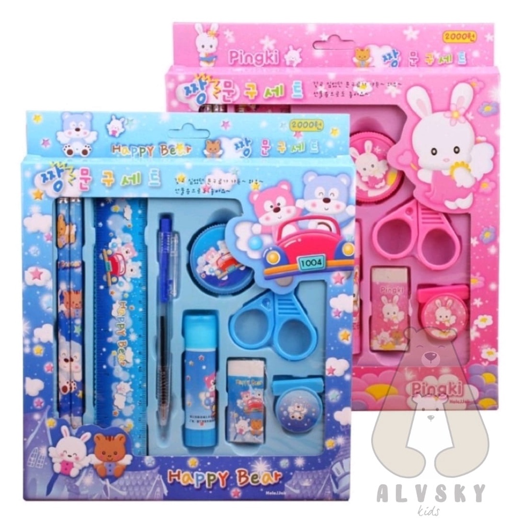 

20. PENSIL SET 10 IN 1 ALAT TULIS SEKOLAH ANAK KARAKTER LUCU STATIONERY SET