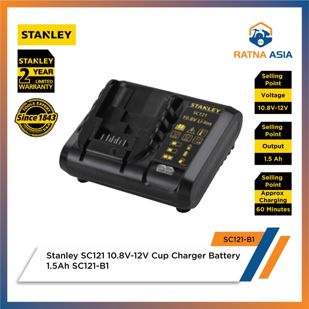 Stanley SC121 10.8V-12V Cup Charger Battery 1.5Ah SC121-B1