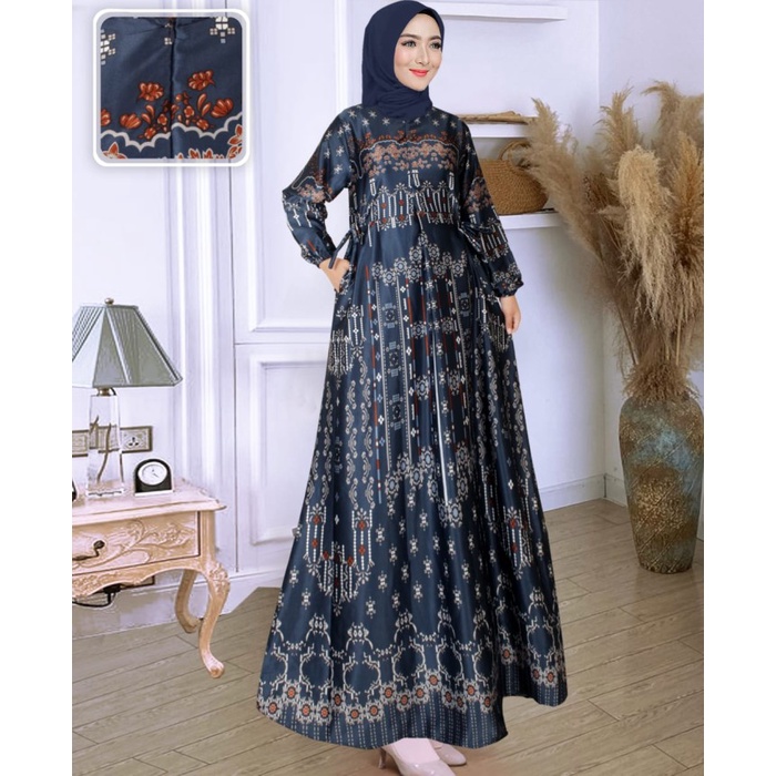 Gamis Maxmara Motif  // Gamis Busui - Lilac, M