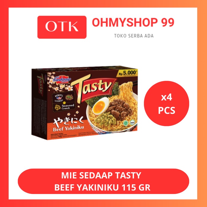 

Mie Sedaap Tasty Beef Yakiniku 4x115gr