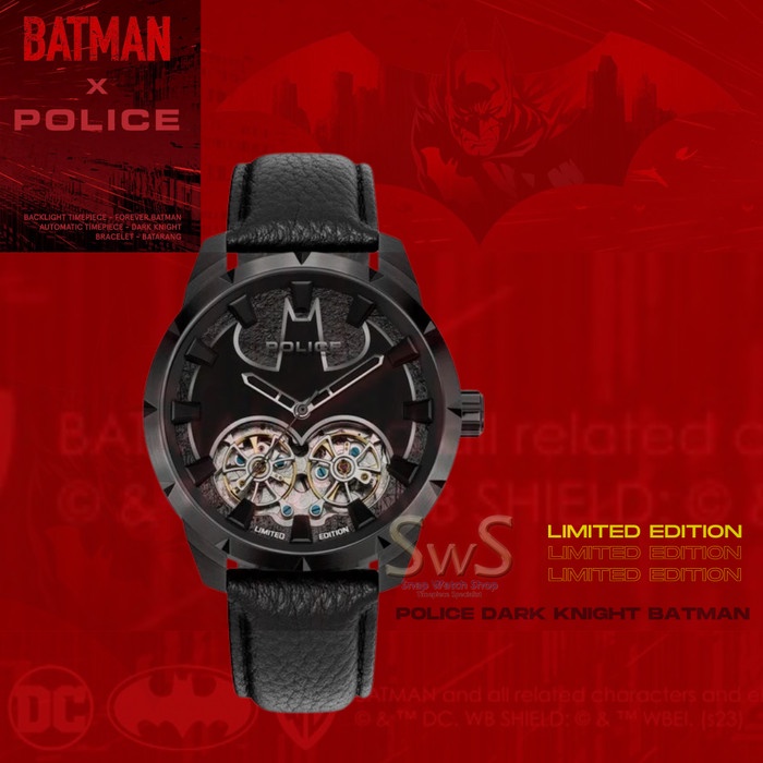 Jam Tangan Pria POLICE DARK KNIGHT BATMAN PEWGE0022701 Limited Edition