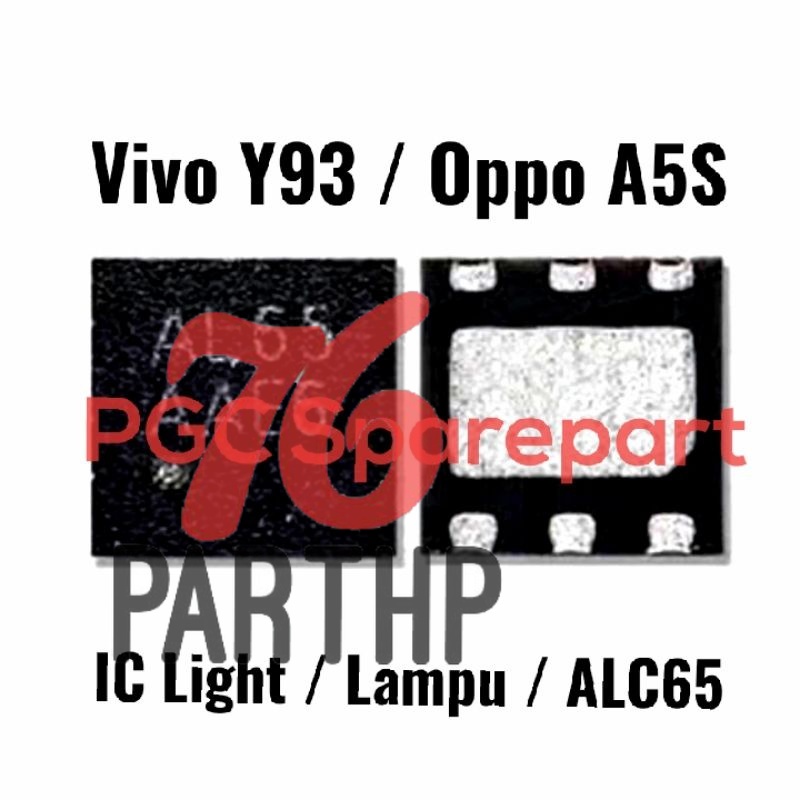 Original  IC Display Light Lampu Vivo Y93 Oppo A5S
