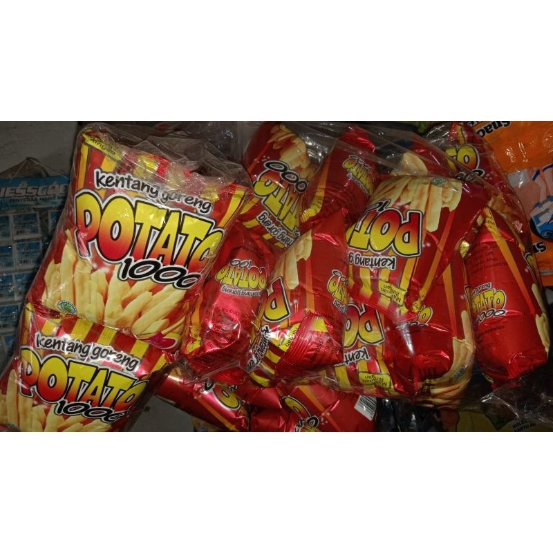 

Potato 1000 1 renceng isi 10 pcs\\ Kentang Potato Renyah dan Gurih