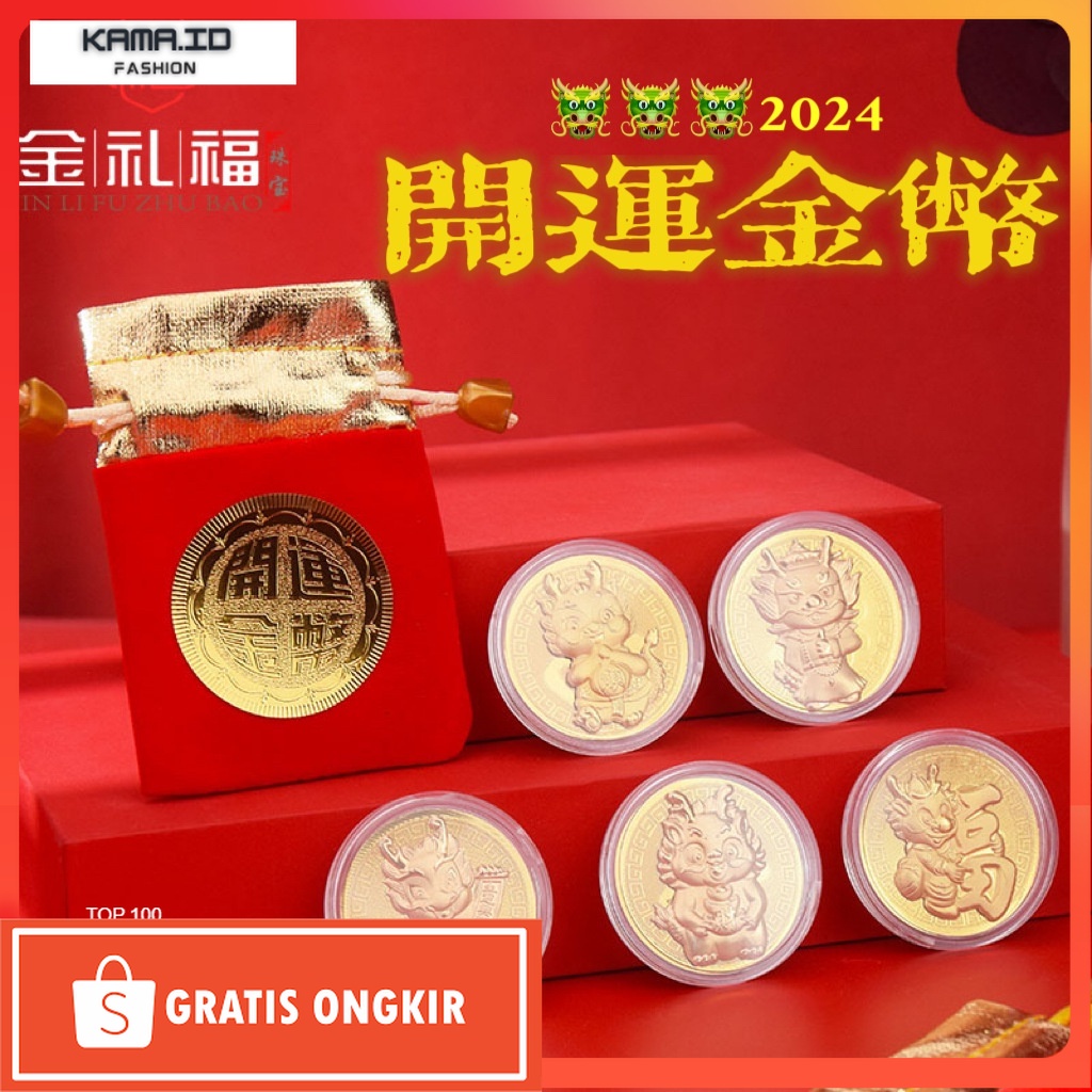 

Angpao Imlek / (Yunita) ANGPAO EMAS NAGA KANTONG SERUT IMLEK DENGAN LOGAM NAGA IMLEK EMAS