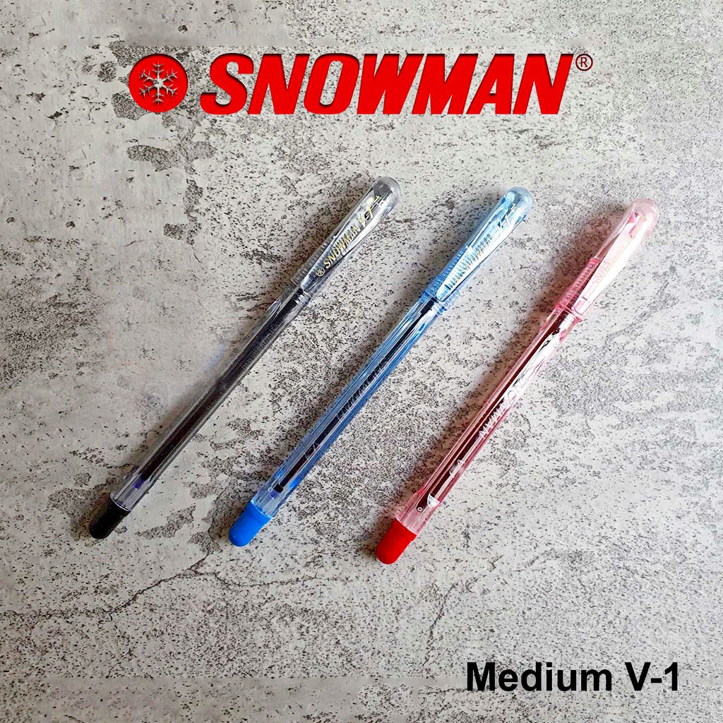 

Pulpen/Bolpen/Ballpoint Snowman V1 (MERAH, BIRU, HITAM)