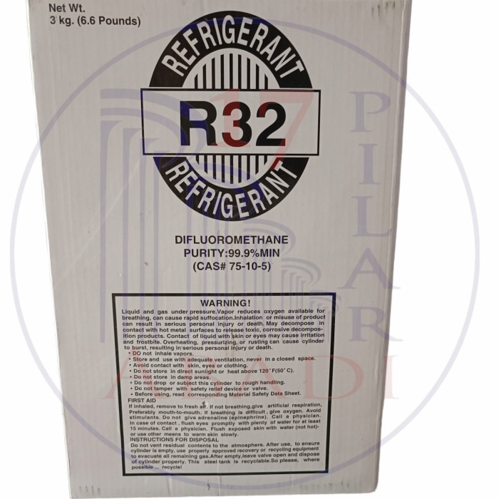M2937 freon R32 refrigerant tabung kecil 3kg