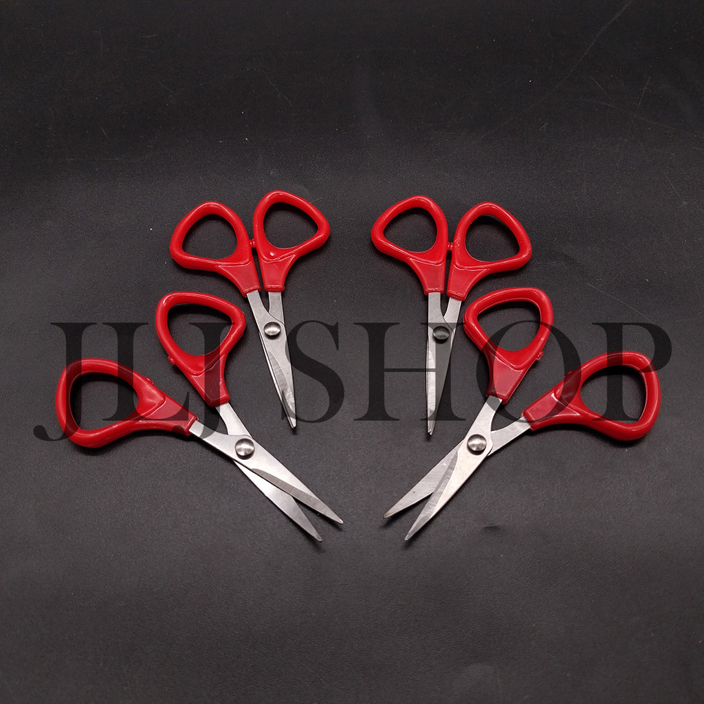 

Gunting Bordir 3,5" Merah / Gunting Bordir Mini Gagang Merah 3,5