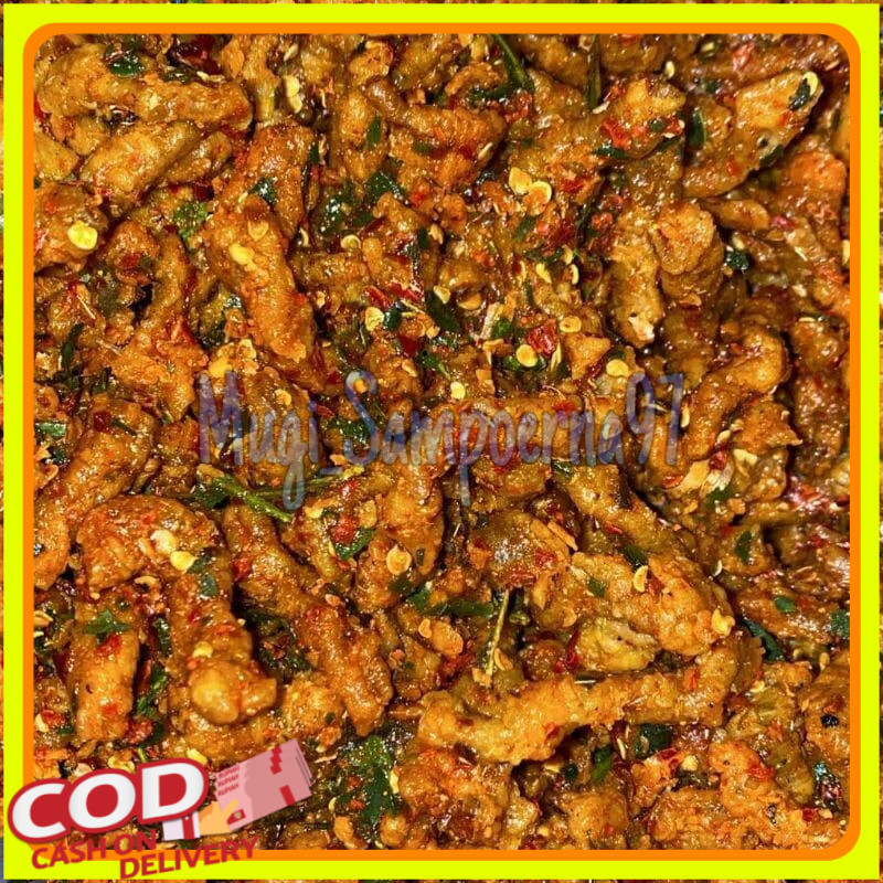 

1kg keripik usus ayam pedas daun jeruk