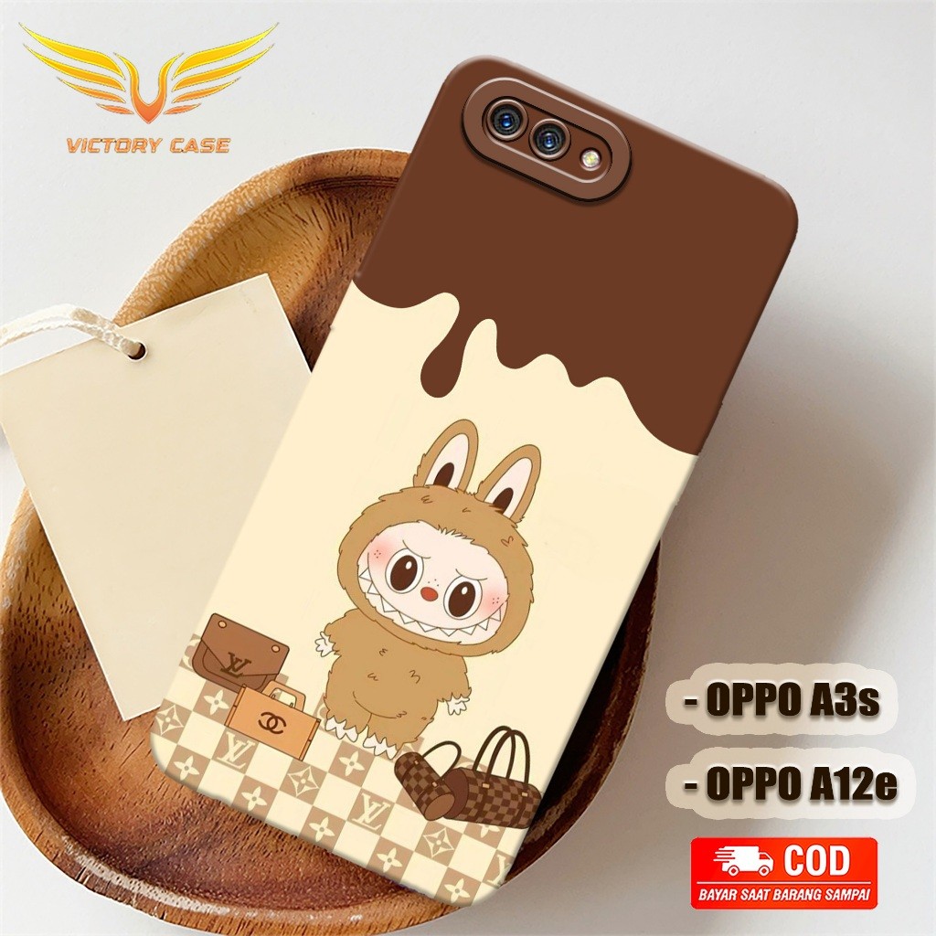 New Labubu Case - Softcase Oppo A3S / A12e Terbaru - Case Hp Oppo A3S / A12e - Casing Oppo A3S / A12