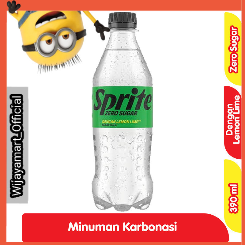 

Sprite Zero Minuman Soda Rasa Lemon Jeruk Nipis Bebas Gula Botol 390 ml