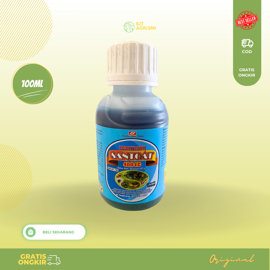 Insektisida Santoat 400EC 100ml Dimetoat Pembasmi Kutu ulat lalat buah tanaman