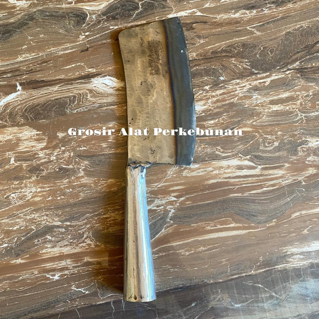 Pisau Baja Cacah Daging - Pisau Pelangi Sepuh Tua