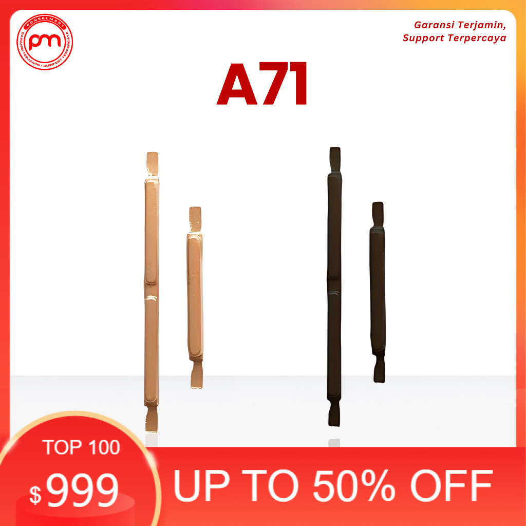 ORI Tombol Luar Keypad On Off Volume Oppo A71 | Pencetan HP 1 Set PNP Original