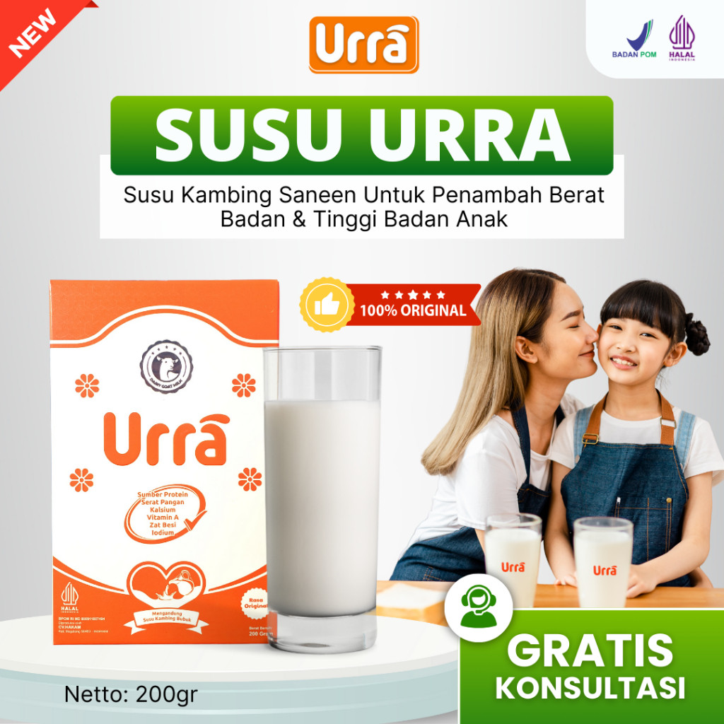 

URRA - Susu Kambing Saanen Untuk Penambah Berat Badan dan Tinggi Badan Anak