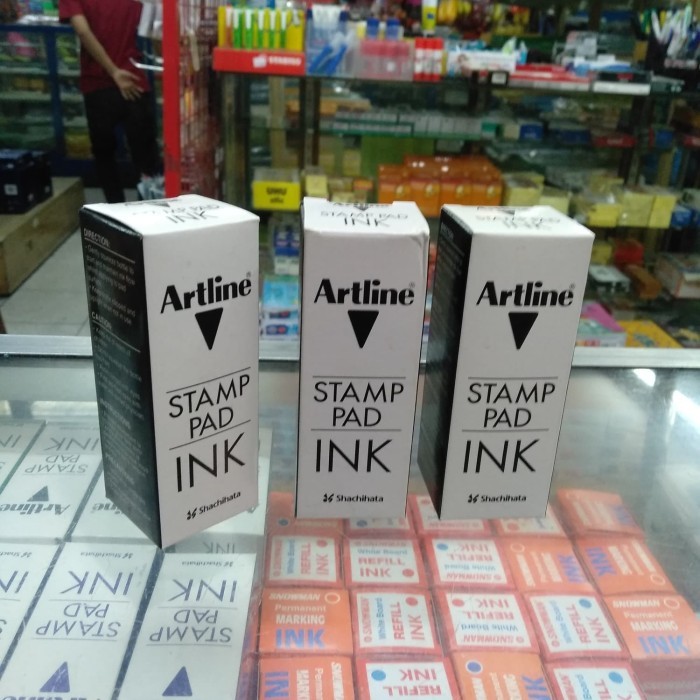 

Artline stamp pad reffil warna hitam / tinta stempel artline