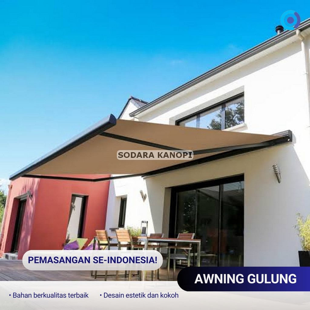 Awning Gulung Warna – Tampilan Bersih & Premium