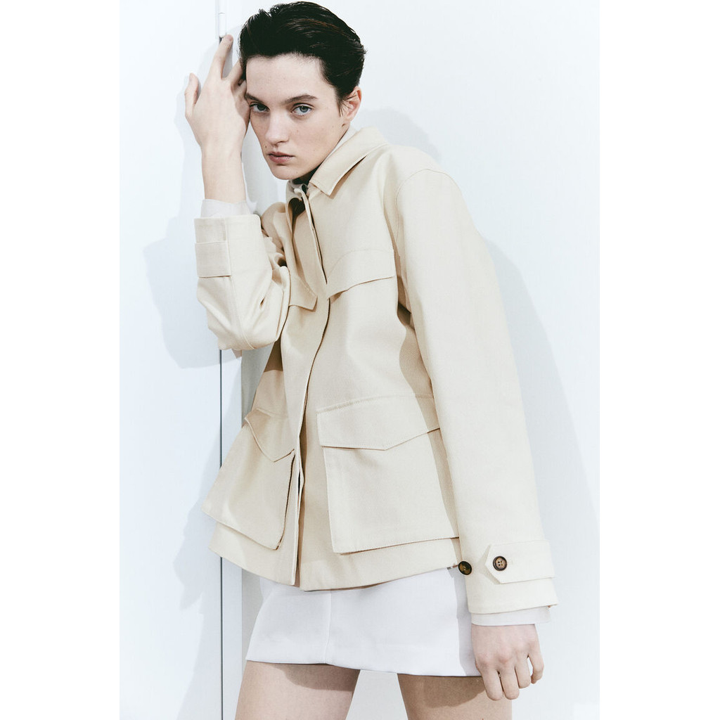H&M Wanita Oversized Twill Jacket
