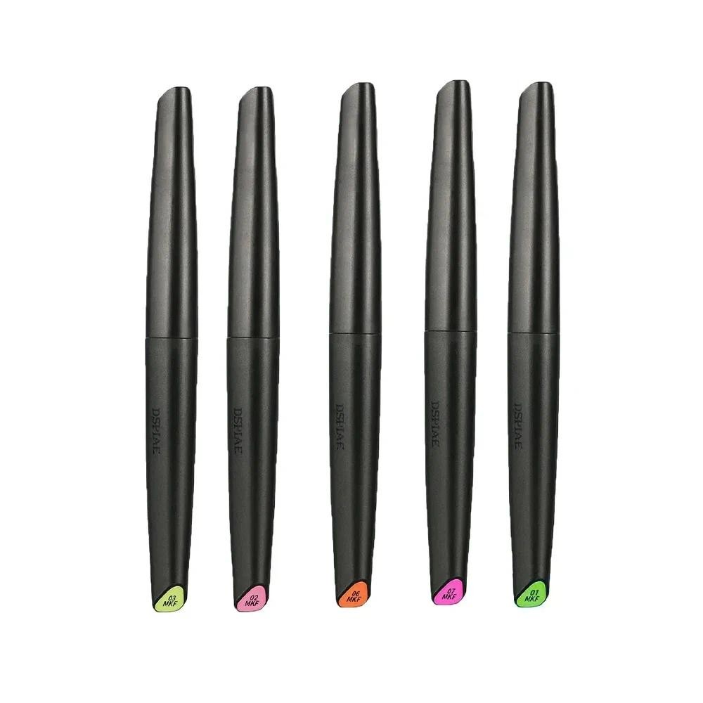 

DSPIAE 5/8/12 Colors Brush Pen Environment-friendly Water-based Soft Head Marker Base Color Metallic Color Fluorescent Color