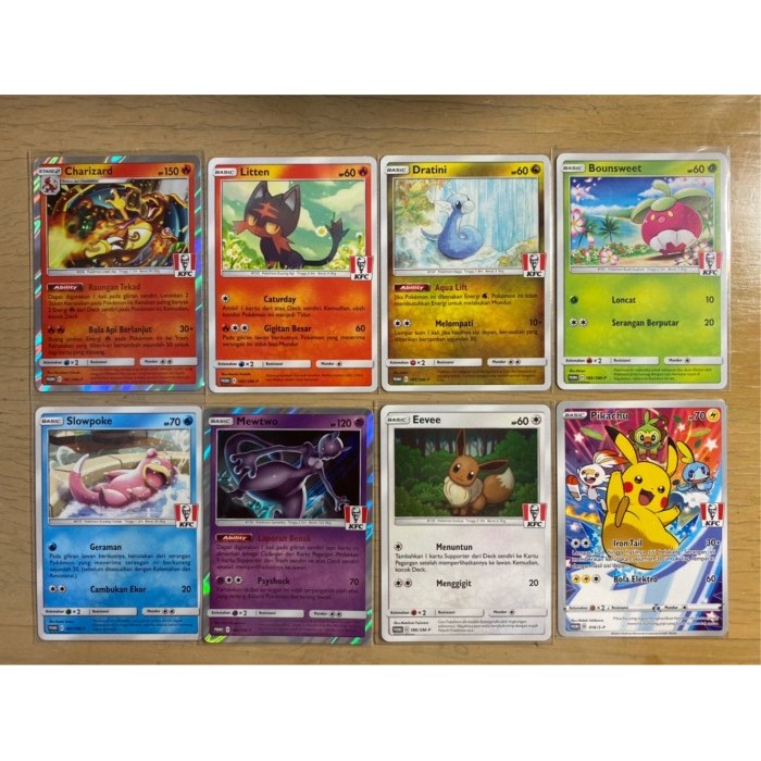 Pokemon TCG Promo KFC Indonesia Set