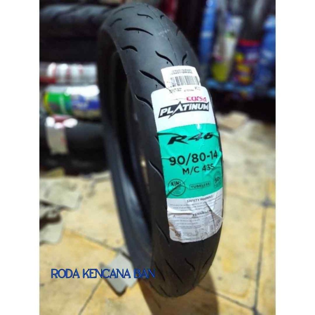 Ban Tubeless Corsa R46 Size 90/80 R14 - Ban Belakang BEAT, SCOOPY, GENIO, MIO, FINO