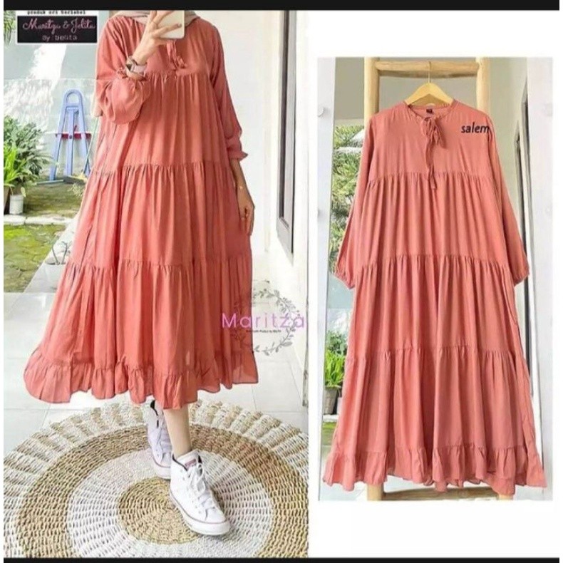 Baju lebaran murah tunik cantik kekinian / LONG TUNIK RACHEL ll LONG TUNIK TERBARU ll TUNIK REMAJA l