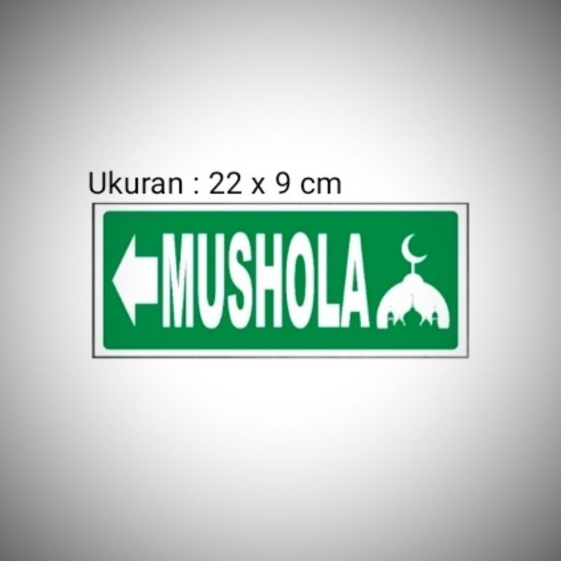 

Sign Petunjuk Mushola Sign Board Acrylic, Sign label Akrilik